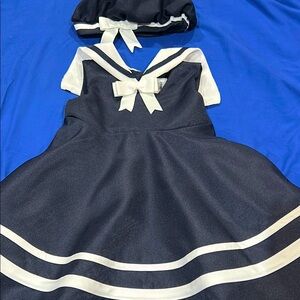 Rare Editions Blue and White Theater Costume with Nautical Theme